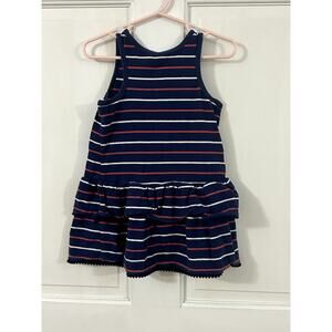 Tea Collection Red White Blue Sleeveless 18 - 24 month dress
